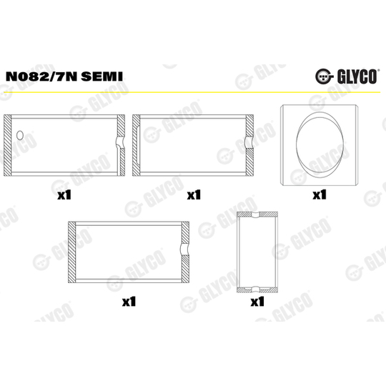 N082/7N SEMI - Camshaft Bushes 