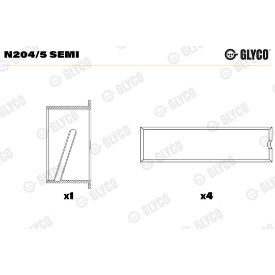 N204/5 SEMI - Camshaft Bushes 