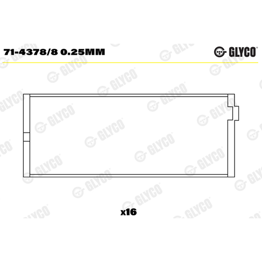 71-4378/8 0.25mm - Big End Bearings 