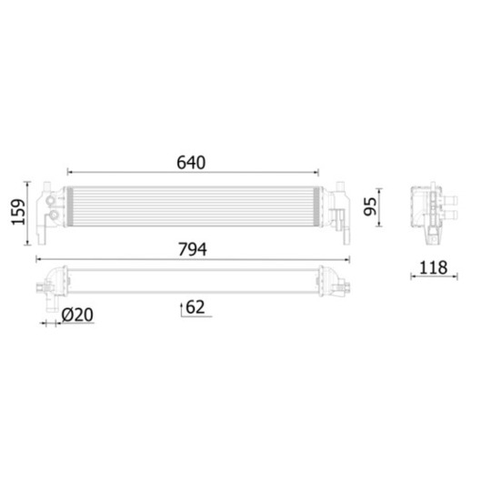 CR 2700 000P - Radiaator,mootorijahutus 