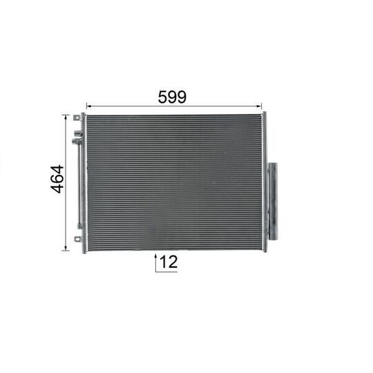 AC 1086 000S - Condenser, air conditioning 