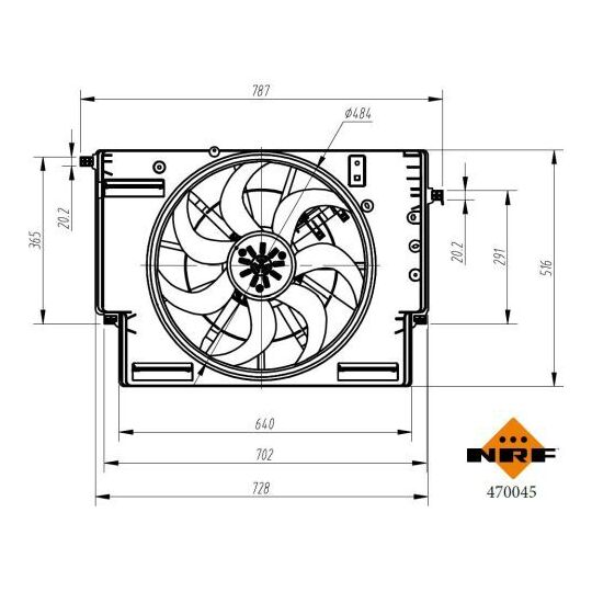 470045 - Fan, radiator 