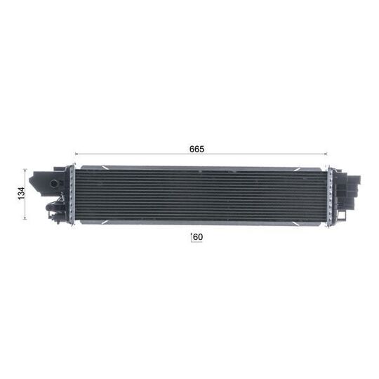 CI 664 000P - Intercooler, charger 