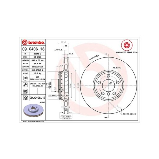 360406131004 - Brake Disc 