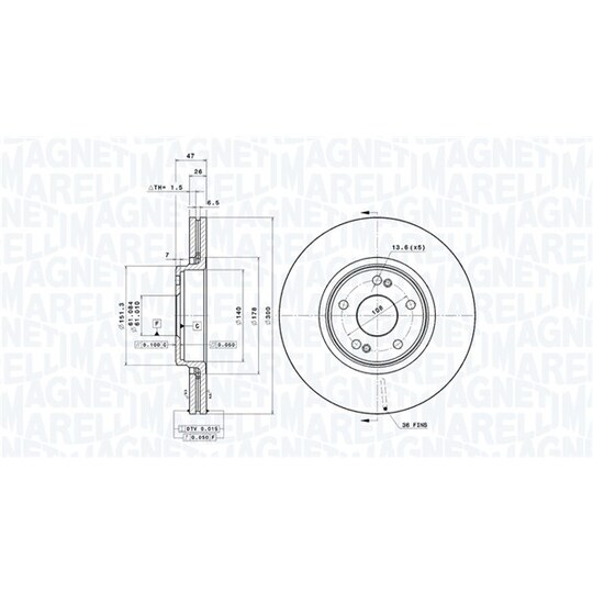 360406008701 - Brake Disc 