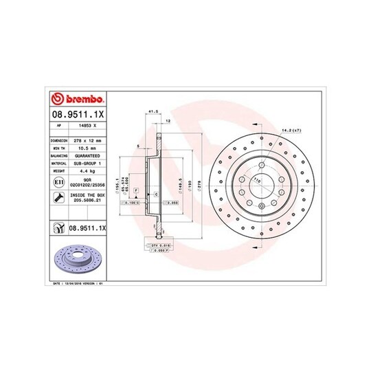 360406040002 - Brake Disc 