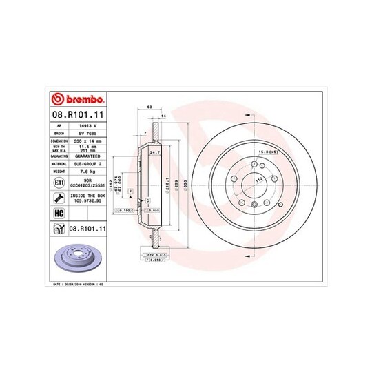 360406062101 - Brake Disc 