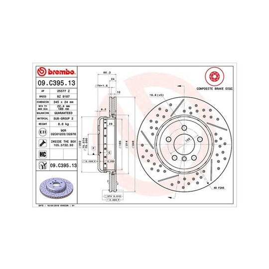 360406133004 - Brake Disc 