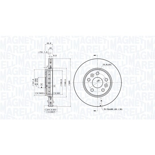 360406106901 - Brake Disc 