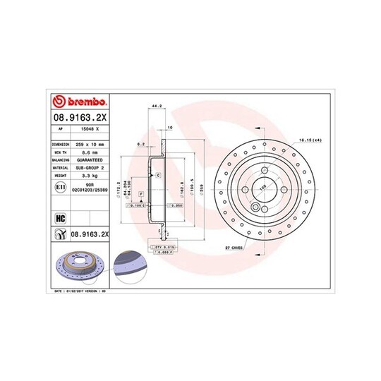 360406110902 - Brake Disc 