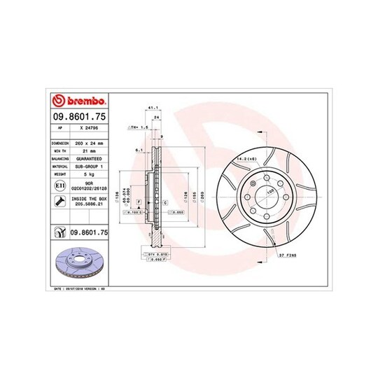 360406039505 - Brake Disc 