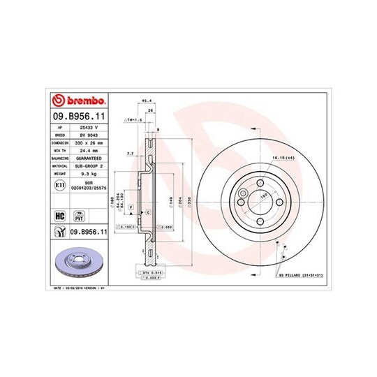 360406123101 - Brake Disc 