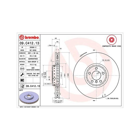 360406131604 - Brake Disc 