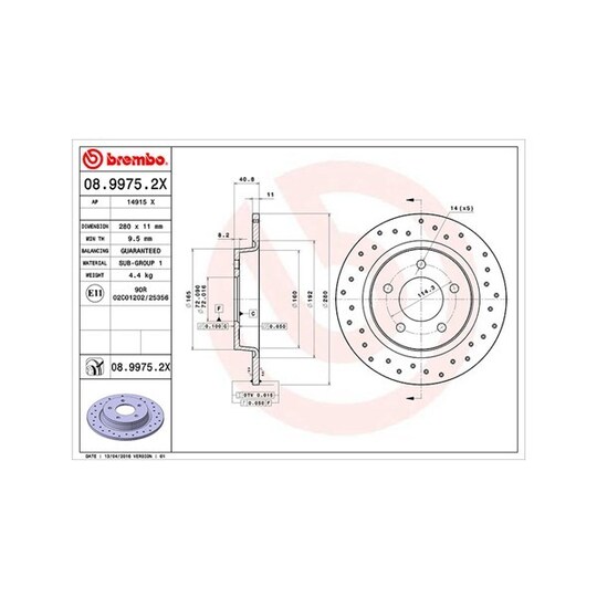 360406059702 - Brake Disc 