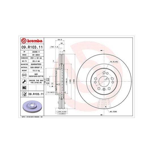 360406064101 - Brake Disc 