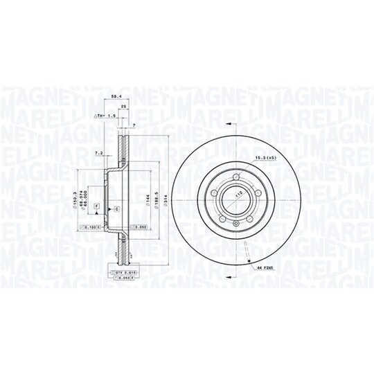 360406002301 - Brake Disc 