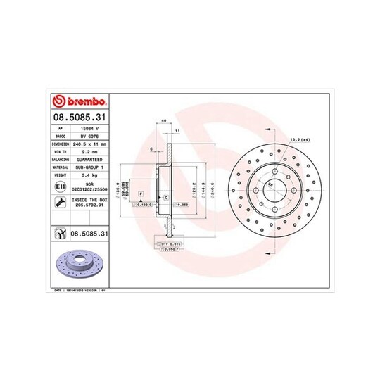 360406126801 - Brake Disc 