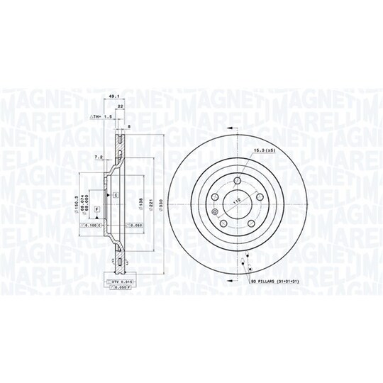 360406002201 - Brake Disc 