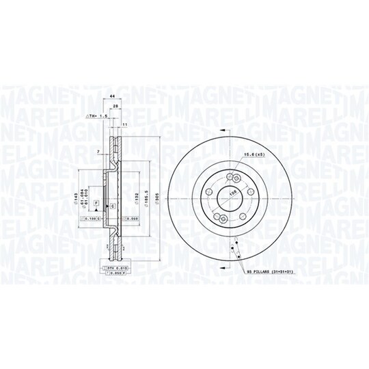 360406044401 - Brake Disc 