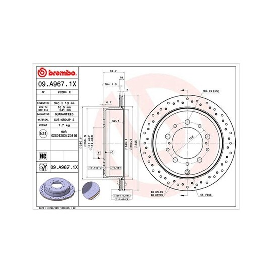 360406080002 - Brake Disc 