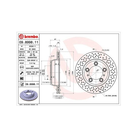 360406125101 - Brake Disc 