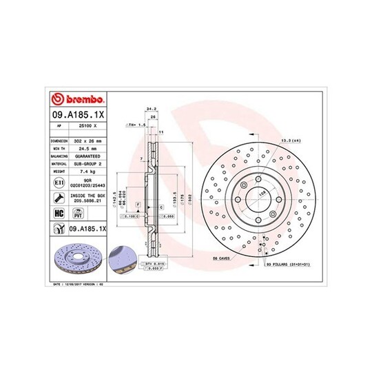 360406070002 - Brake Disc 