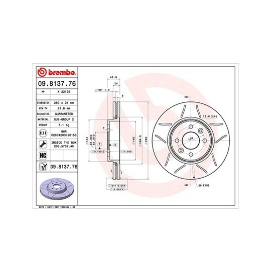 360406043905 - Brake Disc 