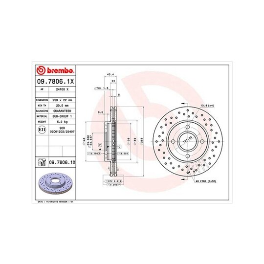 360406026002 - Brake Disc 