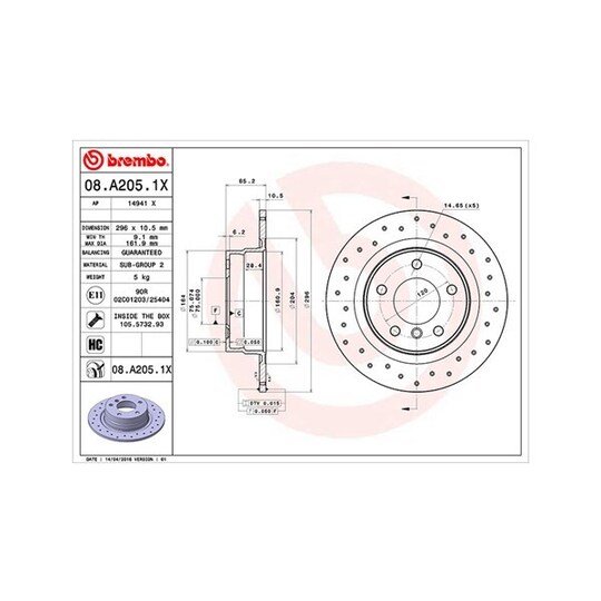 360406089302 - Brake Disc 