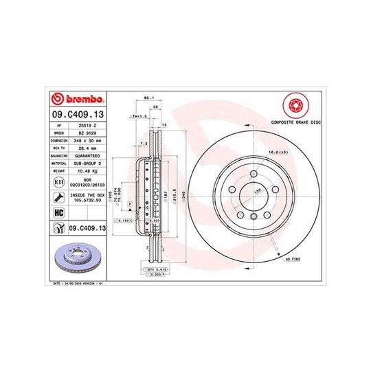 360406131304 - Brake Disc 