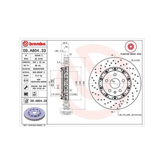 360406129503 - Brake Disc 