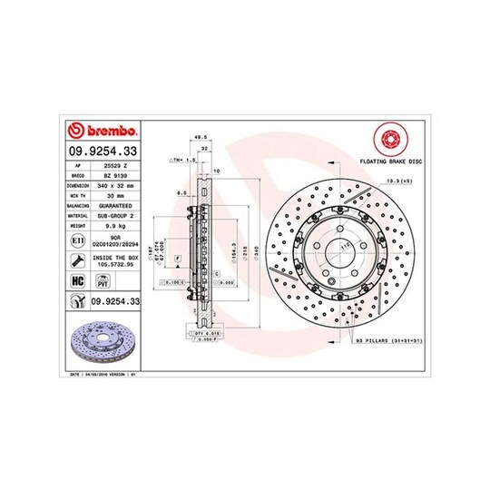 360406128503 - Brake Disc 