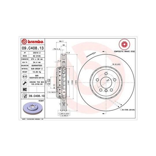 360406131204 - Brake Disc 