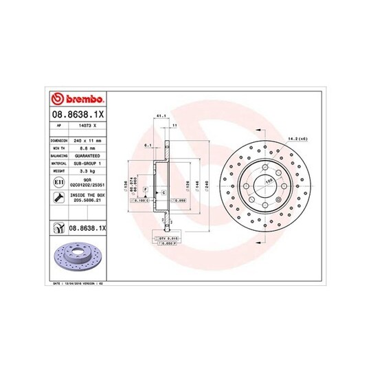 360406039202 - Brake Disc 