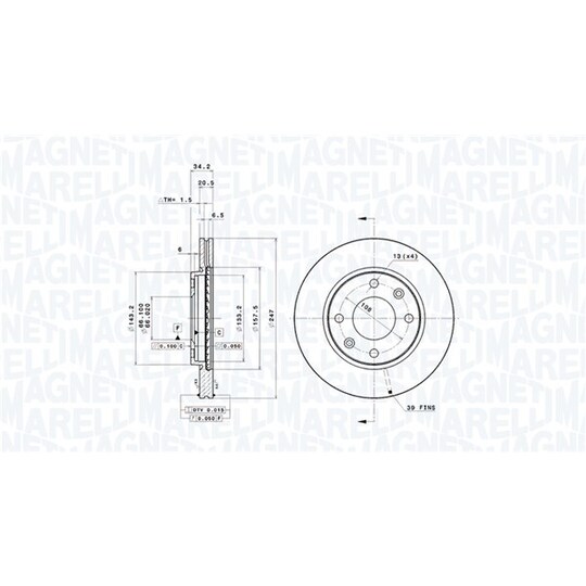 360406040501 - Brake Disc 