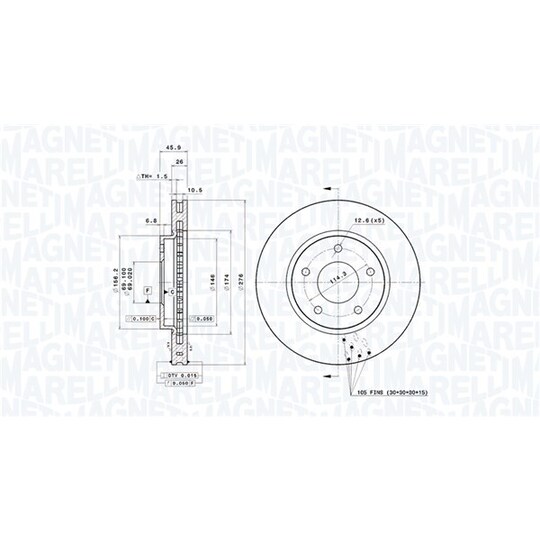 360406123001 - Brake Disc 