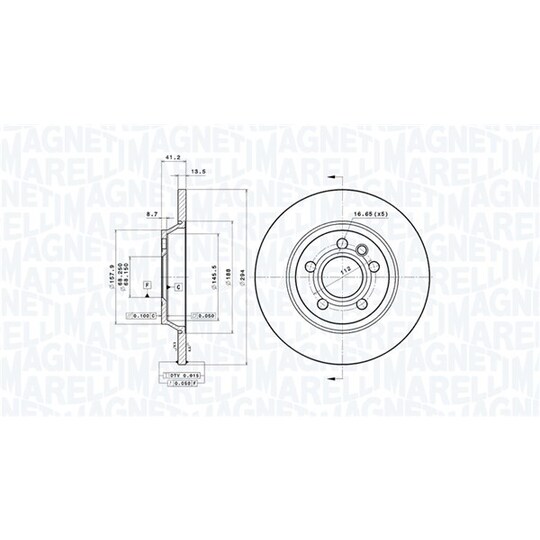 360406050401 - Brake Disc 