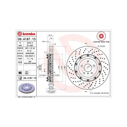 360406129203 - Brake Disc 