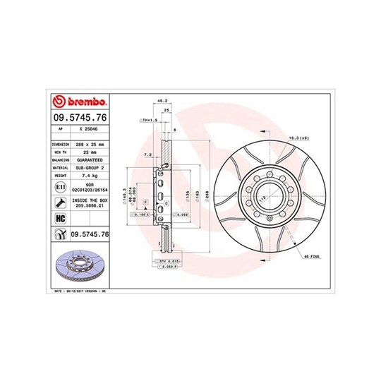 360406001305 - Brake Disc 