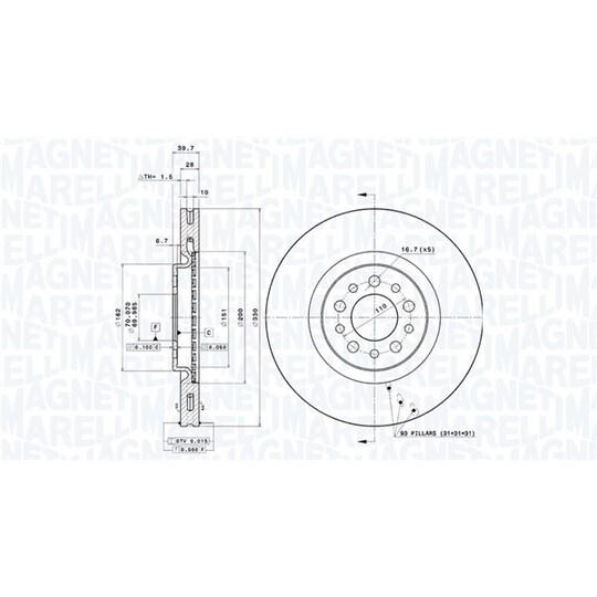 360406011501 - Brake Disc 