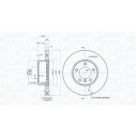 360406128201 - Brake Disc 