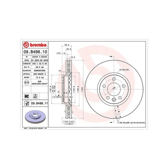 360406125600 - Brake Disc 