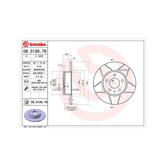 360406021105 - Brake Disc 