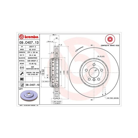 360406131104 - Brake Disc 