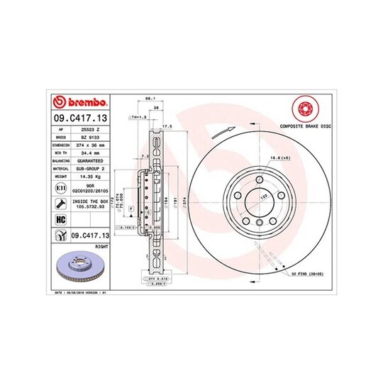 360406132004 - Brake Disc 