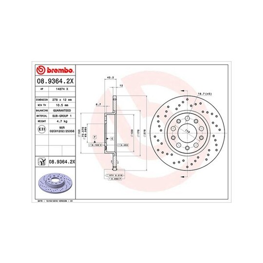 360406011402 - Brake Disc 