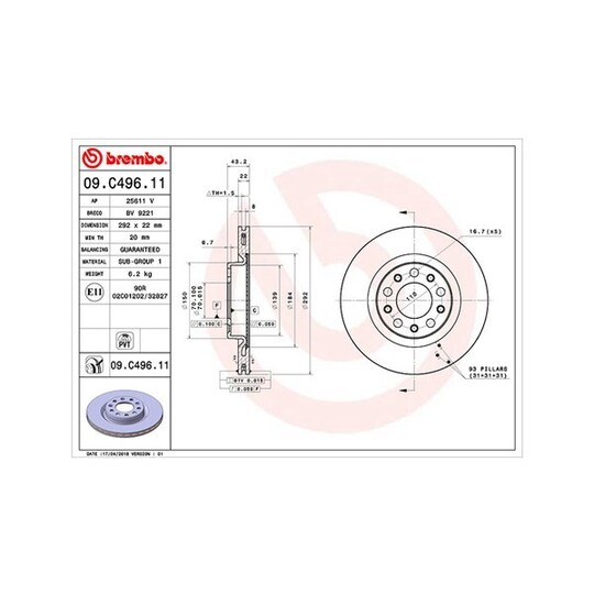 360406127701 - Brake Disc 