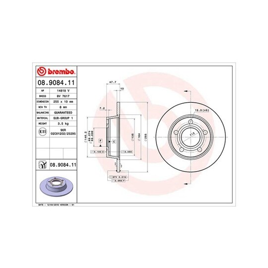 360406013001 - Brake Disc 