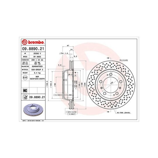 360406125001 - Brake Disc 