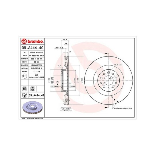 360406106800 - Brake Disc 